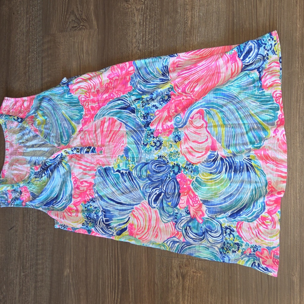 Lilly Pulitzer Sleeveless Multicolor Shell-Print Shift Dress